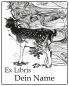 Preview: Bookplate stickers •Deer and stream•